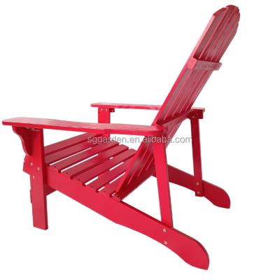 China Eco-Freindly Outdoor Deck Lounger Wooden Adirondack Chair For The Yard for sale