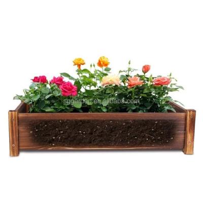 China Eco-Freindly Wooden Planter Box Garden Raised Bed For Growing Herbs for sale