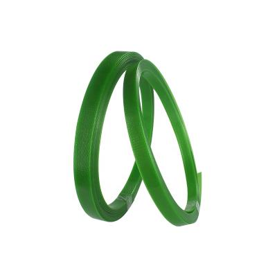 China Machine Packing High Tensile Strength Green PET Plastic Wrapping Strapping for sale