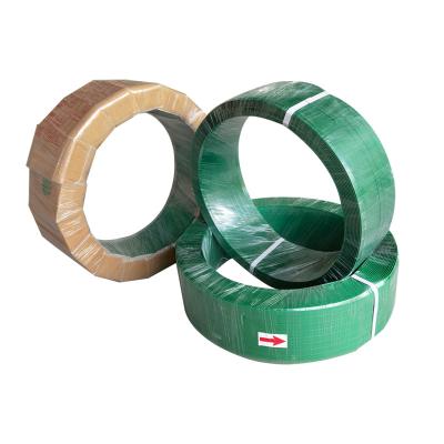 China Machine Packing Green Color Cheap Price Pet Packing Band Strapping Roll for sale