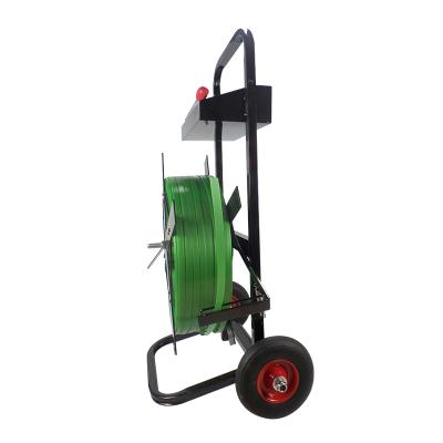 China 2021 Wholesale OEM Factory Manual Packing Movable Pet Directly Strapping Dispenser Trolley Tool for sale