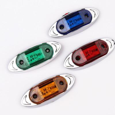 China Tail/Stop/Steering/Reverse DC10-30V Factory Directly Supply With Running Marker RGB Trailer Side DOT LED Light 12v Chrome for sale