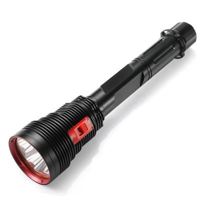 China Self-defense Factory Price OEM 4*XHP70 Super Light White/Yellow Cool Light/Shock Resistant/Hard Shine LED Dive Flashlight Underwater IP68 Scuba Diving Torch for sale