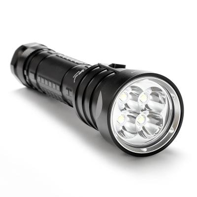 China Camping Diving Flashlight IPX8 Waterproof 4 x XM-L L2 LED Submersible Torch Lamp 3 Modes 4500 Lumens Flashlights for sale