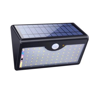 China OEM ODM Support 60pcs LED 5 Mode Solar Street Wall Light Working Garden Light With Remote Controller Motion Sensor Solar Lamp for sale