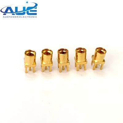 China RF conector for coaxial cable mmcx female connector MCX right angle right angle rg178 for pcb mount for sale