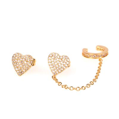 China Fashion Trendy High Quality Hot Selling Gold Circle Ear Stud Popular Gold Plated Circle Earrings Ear Clip Jewelry for sale