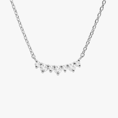 China FASHIONABLE Hand Necklace Crystal Sterling Silver Gold Plated Necklace 925 Sterling Silver For Wedding for sale