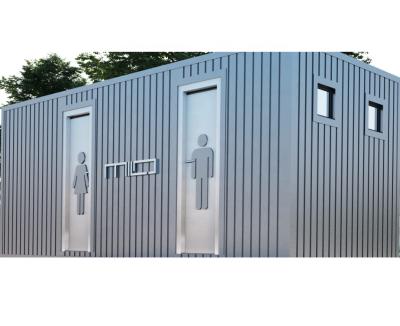 China Modern Easy Install Public Toilet Movable Portable WC Outside Prefab Toilet And Shower Units for sale