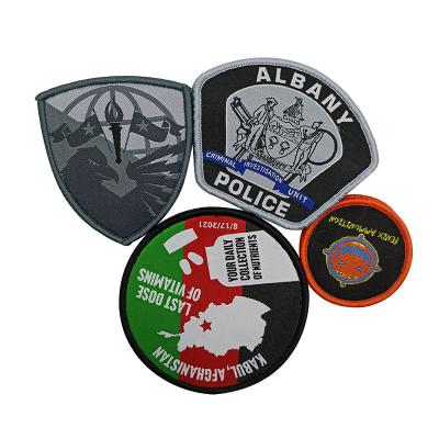 China Viable Profession Custom Made High Quality Woven Patch&Badge With Best Back Velcro for sale