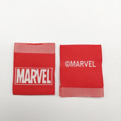 China Custom Viable Brand Logo Tag High Density Clothing Woven Label for sale