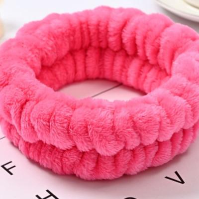 China Coral Spa Microfiber Fleece Wrist Washband Microfiber Wash Towel Band Wristbands For Face Wristbands Wrist Wash Sweatband for sale