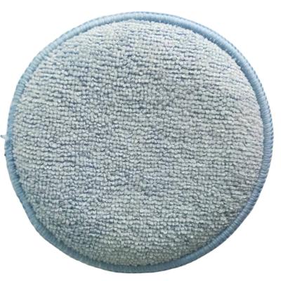 China High Density MICROFIBER Car Waxing Liner Cleaning Round Sponge for sale