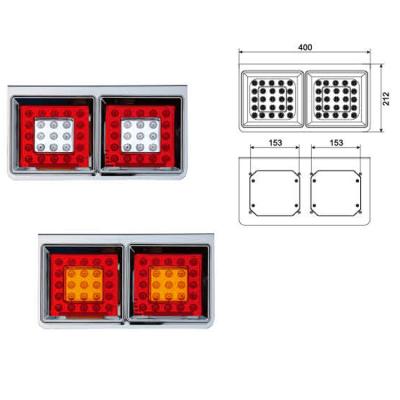 China LED Tail Lamp For Mitsubishi Truck With Two Lattice DM-A-081 for sale