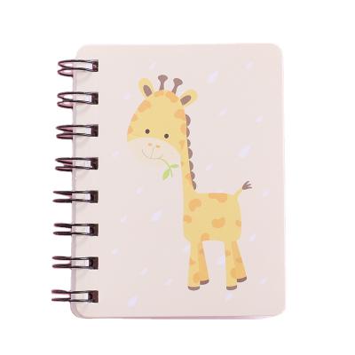 China Cute Animal Eco-friendly Paper Bulk Hard Inner Page Design Spiral Notebook Blank Notebook for sale