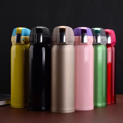 China Fashion High Quality Stainless Steel Vacuum Flask Water Bottle Stocked Colorful Bottle For Gift for sale