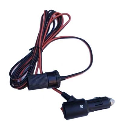 China China-chic New 12v Car Cigarette Lighter Switched Plug Power Extension Cord With DC Female Plug for sale