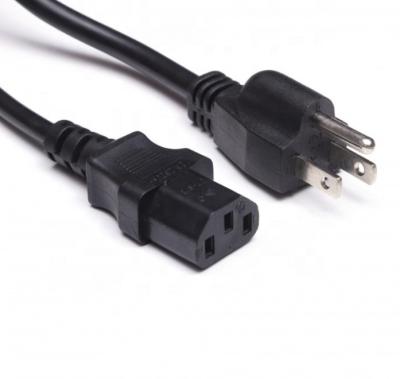 China Home Appliance US NEMA5-15P Plug Power Cord To C13 Connector for sale