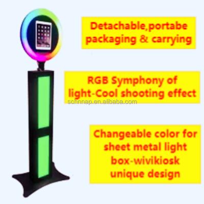 China Selfie Booth Ring Light iPad Radio For Party Wedding Auto Photo Booth for sale