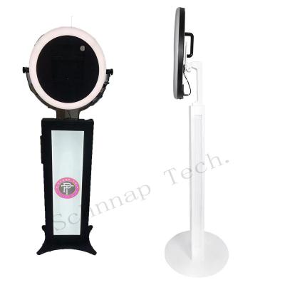 China Portable Selfie Booth LED Ipad Photo Booth Machine Kiosk Station iPad Air Booth Stand for sale