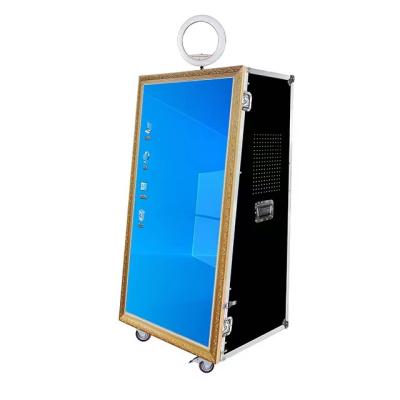 China SDK magic mirror photo booth 2022 led frame photo booth machine with printer for sale