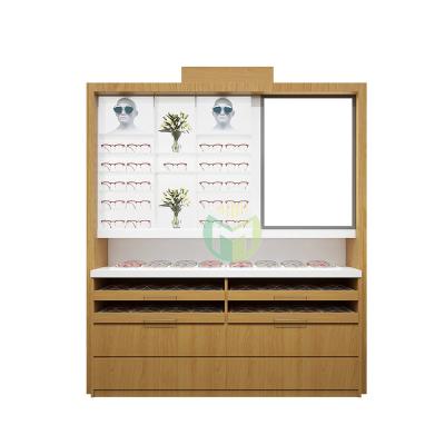 China Shopping Mall Factory Wholesale Customized New Style 2022 Eyewear Display Showcase Optical Wall Mount for sale