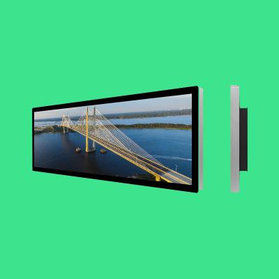 China Factory Wifi Wifi Shenzhen stretched bar lcd display subway bar lcd display for shopping mall advertising for sale