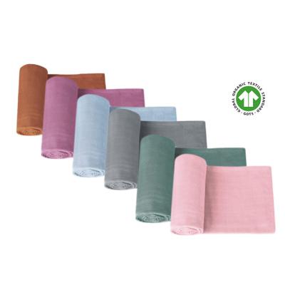 China Anti-pilling Wholesales Anti-pilling Muslin Sleeping Bag Sling Cotton Muslin Baby Wrap Cozy Newborn Soft 100% Organic Blankets Wholesales Stretch Safety Wholesales for sale