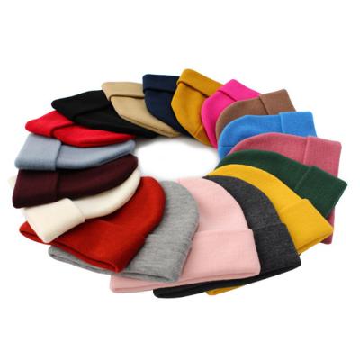 China Beanie Women Knitted Winter Warmer Soft Custom Ladies Fashion Hood Female INS Soft Girl's Knitted Hat for sale