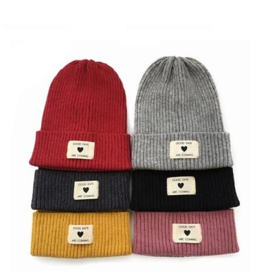 China The Soft Sells New Autumn Winter Cap Women Knitted Wholesale Beanie Hats Soft Thick Warm Feminine Hood Ladies for sale