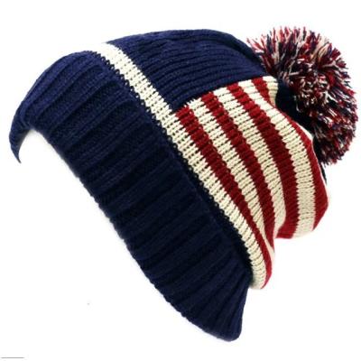 China Custom Soft Soft Pom Pom Beanie Sports Club Trucker Bucket Snapback Headwear Soccer Fit Knit Winter Hat Cap for sale