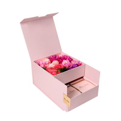 China OEM Recyclable Factory Wholesale Square Cardboard Packaging Box For Flower for sale