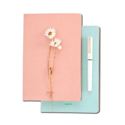 China Soft Leather Blank Diary Notebook Cover PU Printed Logo Wholesale Painting Debossing Service for sale