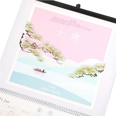 China Custom Size Modern 365 Day Daily Inspirational Quotes Spiral Binding Desk Tent Calendar for sale