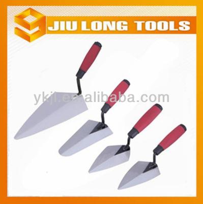 China Carbon Steel Trowel Plastic Handle 4pcs Masonry Trowel Polished Blade Marshalltown Trowel for sale