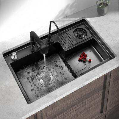 China With 304 Stainless Steel Nano Vegetable Basin Kitchen Sink Faucet Judong Products Step Cup Joint 7848 for sale