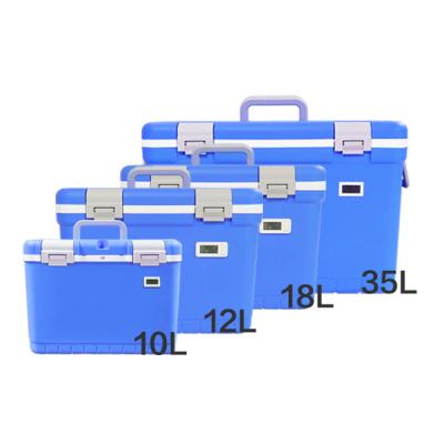 Chine Boîte de refroidisseur portable Boîte de stockage à froid pour la chaîne de transport de médicaments à froid 10L 12L 18L 35L à vendre