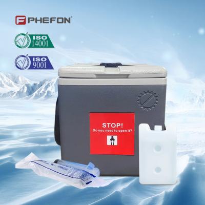 China PHEFON Compact Vaccine Cooler Box Grijze Vaccine Carrier Box Te koop