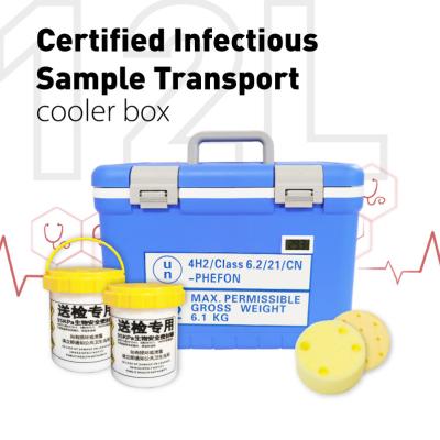 Cina Biologico UN3373 Scatole di spedizione UN2814 Vaccine Transport Cooler Box in vendita