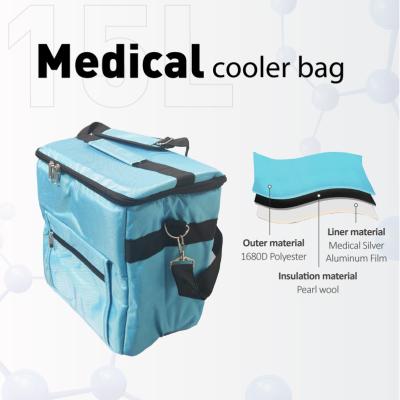 Cina 30L Capacità Soft Side Cooler Cooler medico isolato con materiale di lana di perla in vendita