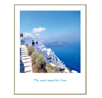 China Modern Blue Greece Seascape Painting With Cheap Price Wall Decor Home Paintings Canvas for sale