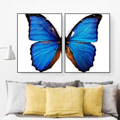 China New Product Butterfly Oil Canvas Wall Art Home Decor Modern Wall Painting Set For Living Room for sale