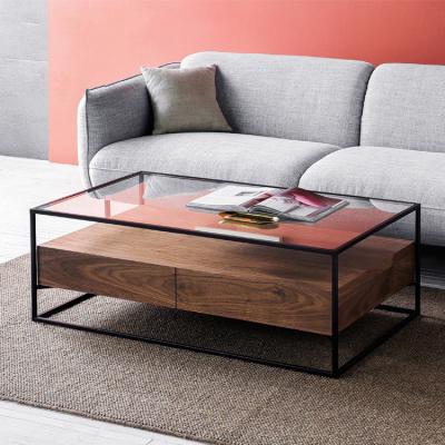 China Modern Living Room Adjustable Wholesale Nordic Home Furniture TV Cabinets (Other) High Glass Stand With Coffee Table Set for sale