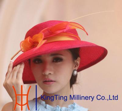 China sombrero de paja para mujer de par en par brimmed en venta