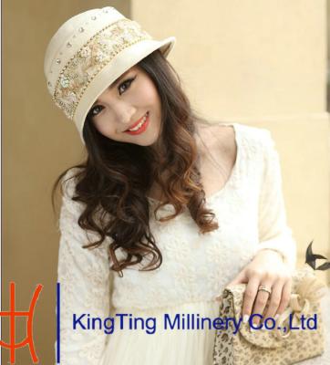 China Young Ladies 100% Wool Felt Hats In Wedding ZM - 0007 for sale