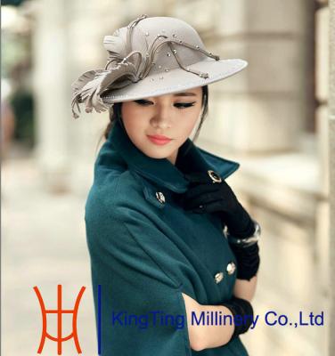 China trendy floppy Russian Winter crushable Wool felt Hats for Wedding for sale