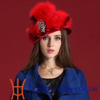 China 100% polyester braid Russian Fur Hats for sale