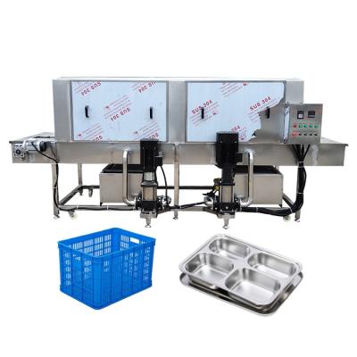 China Factory High Efficiency Industrial Trays Washing Machine Automatic Chicken Mincing Basket Washing Machine for sale