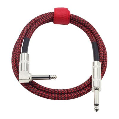 China 10FT Electric Instrument Audio Cable 3m Jack To Jack Custom Connector 6.35mm Option for sale