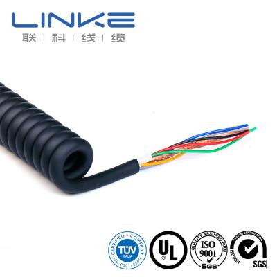 China Multi Cores Spring Cable For LED ODM And Automobile Package Gross Weight 30.000kg for sale